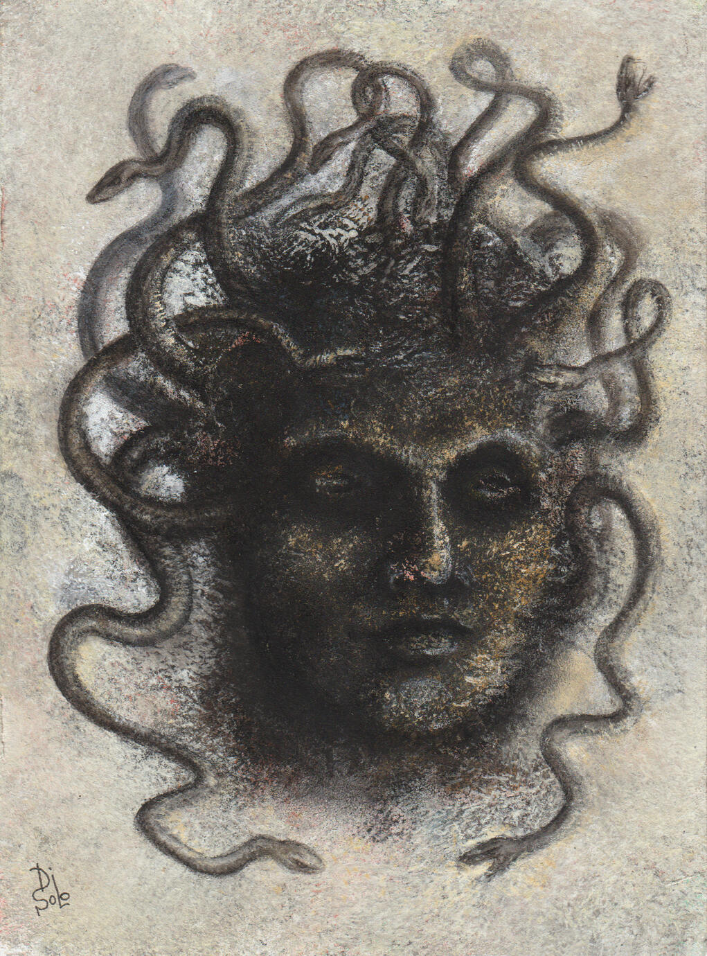 Snakes, like thoughts, gaining a life of their own. They weave an endlessly intertwining labyrinth through movement. But deep within — I am completely calm